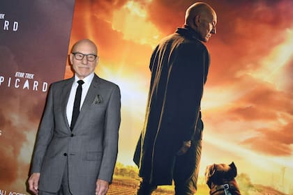 El actor británico Patrick Stewart asiste al estreno de Star Trek: Picard el 13 de enero de 2020