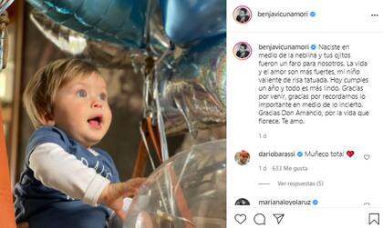 El actor chileno escribió un texto muy emotivo por el día especial de su hijo. Fuente: Instagram
