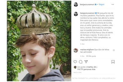 El actor chileno homenajeó a Benicio y le dedicó un emotivo mensaje en sus redes sociales