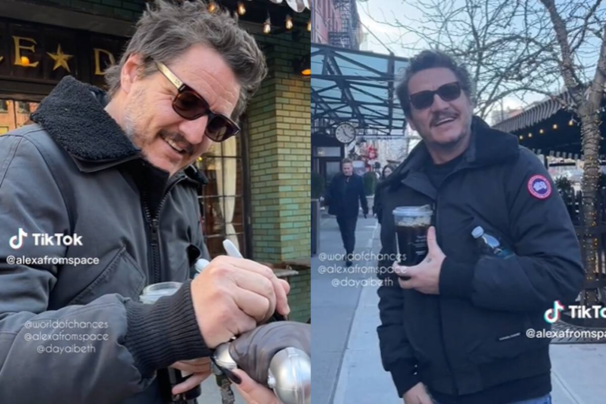 El actor chileno Pedro Pascal, uno de los latinos más queridos por Hollywood en la actualidad, fue interceptado por una admiradora a la salida de una cafetería y el clip se volvió viral en redes