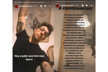 El actor contó cómo fue el momento que decidió dedicarse a la actuación (Foto Instagram @estebanlamothe)
