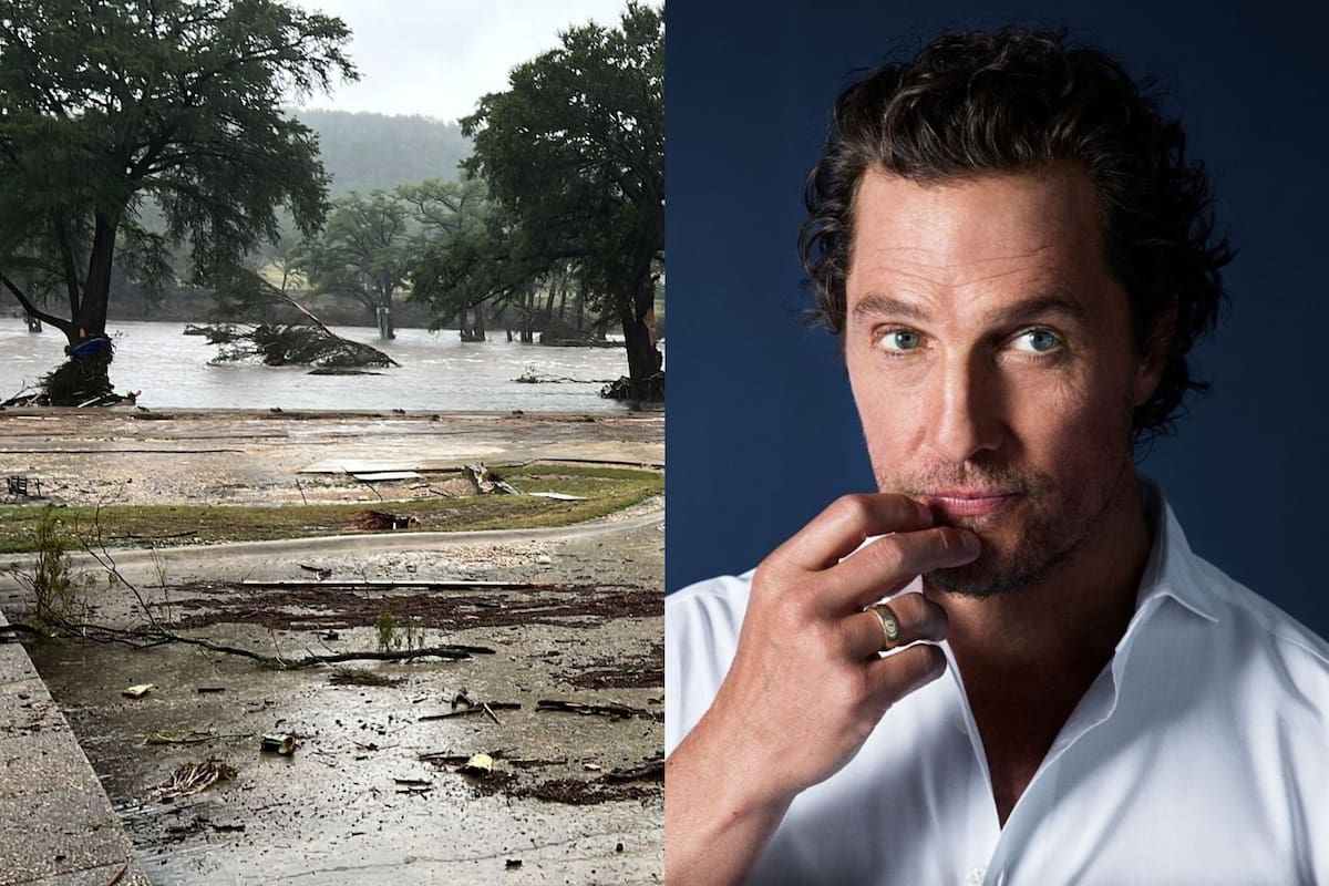 El actor de Hollywood Matthew McConaughey, natal de Texas, pidió ayuda para la población afectada por las inundaciones