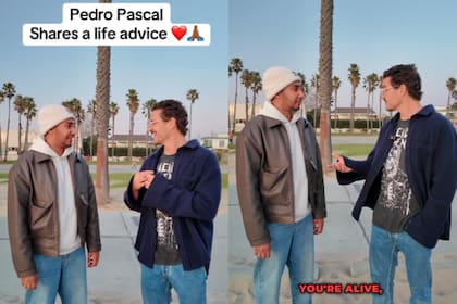El actor egipcio Peter Fouad se encontró con Pedro Pascal en una playa de Los Ángeles y compartieron una profunda charla (Foto: Captura de Tiktok / @peterfouaad)