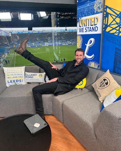 El actor es hincha de Leeds United