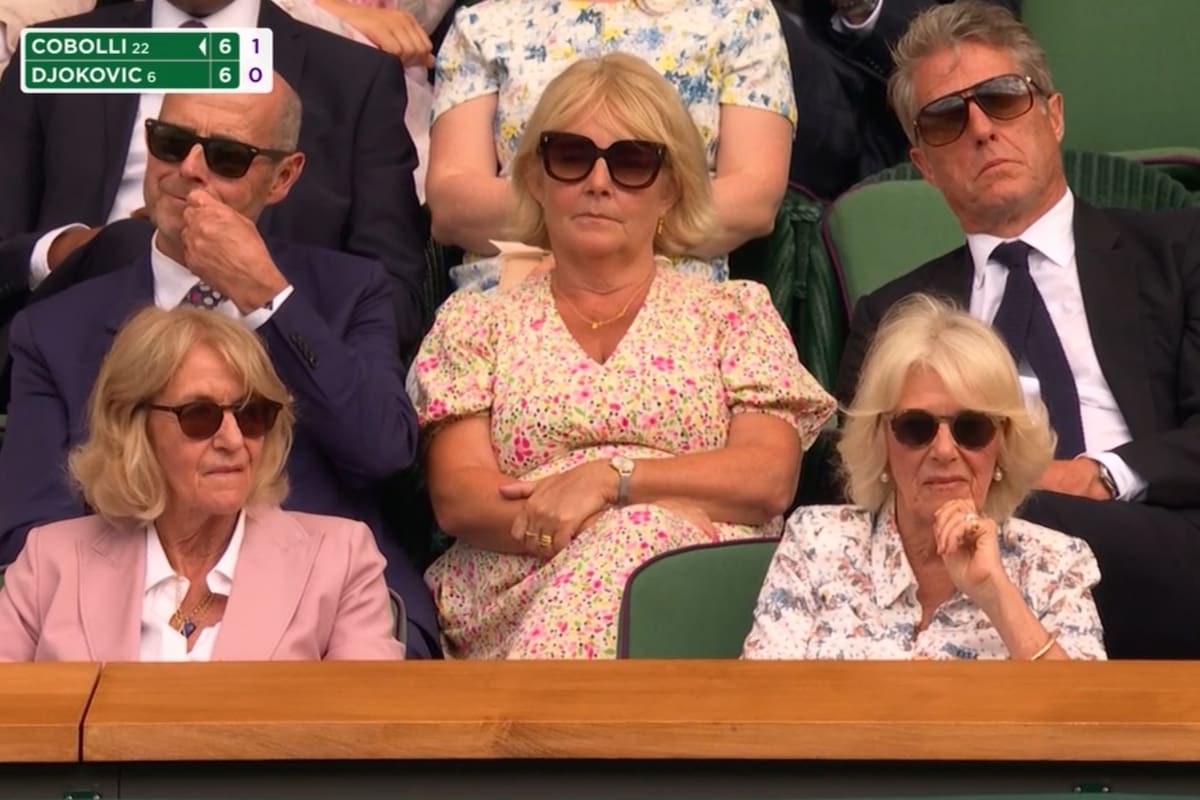 El actor Hugh Grant, protagonista de un momento insólito en las gradas de Wimbledon