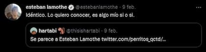 El actor inició una campaña para encontrarlo. Fuente: Twitter