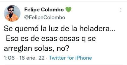 El actor le hizo una consulta a sus seguidores. Fuente: Twitter