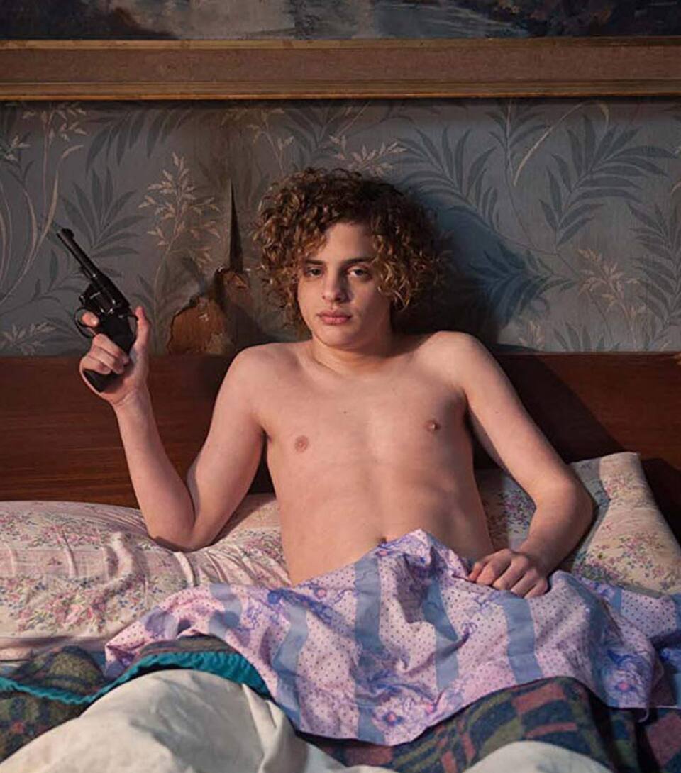 El actor Lorenzo Ferro en una escena de El Angel