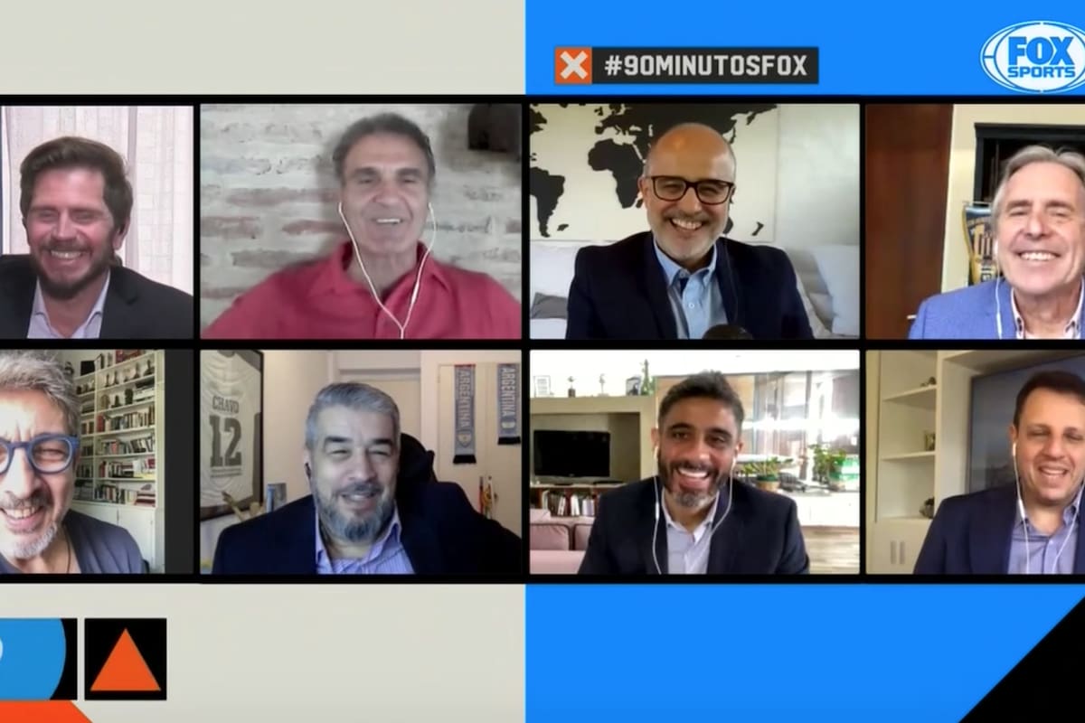 El actor participó de 90 Minutos de Fútbol, donde hizo reír a todos los presentes. Crédito: Captura