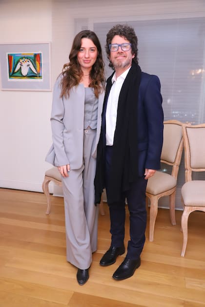 El actor Peto Menahem y Delfina Tarlowski