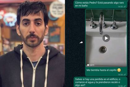 El actor Santiago Korovsky tuvo una "emergencia doméstica" que se volvió viral en Twitter (Foto: Instagram @santikorovsky / Twitter @santikorovsky)