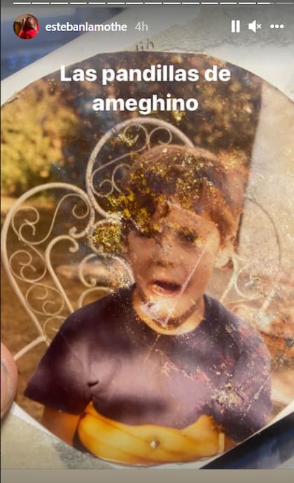 El actor se dejó ver cuando apenas era un niño y en su ciudad natal, Florentino Ameghino