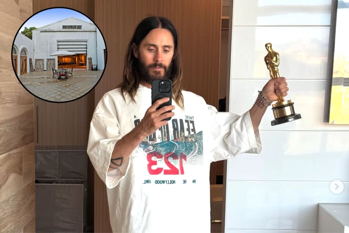 El actor se instaló en una de las zonas en las que se encuentran varias estrellas de Estados Unidos Foto: @JaredLeto / Vanity Fair
