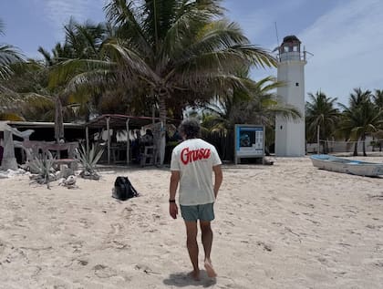El actor se mostró relajado durante sus vacaciones