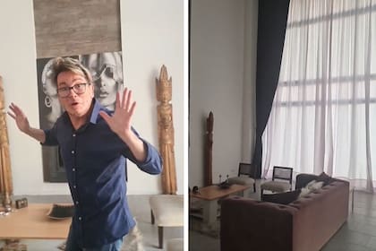 El actor también hizo un recorrido por su casa en las redes sociales