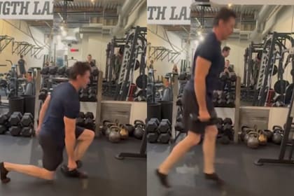 El actor también realiza sentadillas divididas con saltos (Foto: Instagram @thehughjackman)