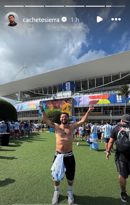 El actor vivió a full la experiencia mundialista