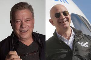 El actor William Shatner viajará al espacio en octubre con Blue Origin, de Jeff Bezos, y se convertirá en la persona más longeva en hacerlo