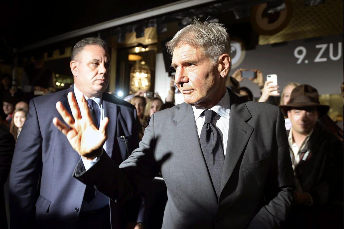 El actor y productor de cine estadounidense Harrison Ford no estará presente esta noche en los Oscar (Walter Bieri/Keystone vía AP)