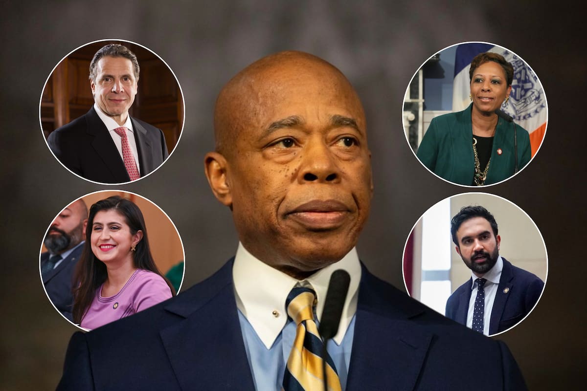 El actual alcalde de Nueva York, Eric Adams, llega a la contienda con bajos índices de popularidad y cuestionamientos sobre su gestión y ética