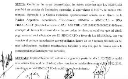 El acuerdo entre la UOM y la empresa de Soledad Calle le otorga el 0,5% del monto recaudado.