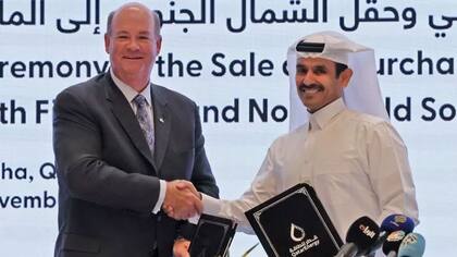 El acuerdo para llevar el gas de Qatar a Alemania fue anunciado por el ministro de energía qatarí y el jefe de ConocoPhillips, que participa de la operación