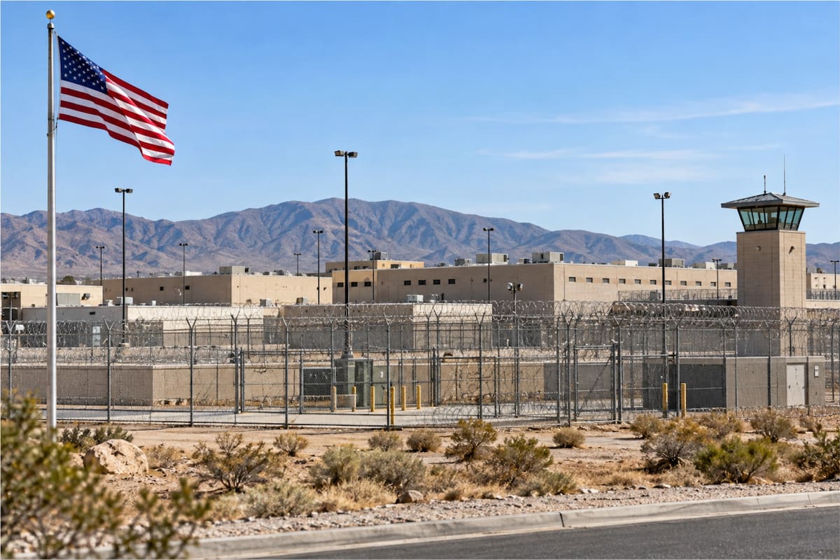 El Adelanto ICE Processing Center forma parte de las tres instalaciones de detención migratoria adquiridas por el DHS por US$950 millones.