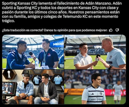 El adiós del Sporting Kansas City a Adan Manzano