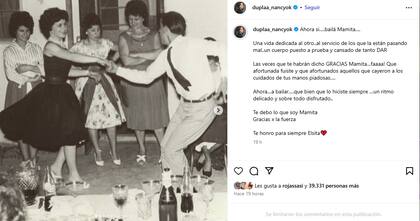 El adiós público de Nancy Dupláa a su madre