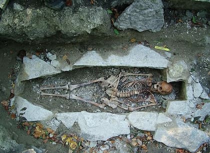 El ADN de un esqueleto femenino hallado en Varnhem, Suecia, fue secuenciado para determinar su historia genética (Vastergotlands Museum)