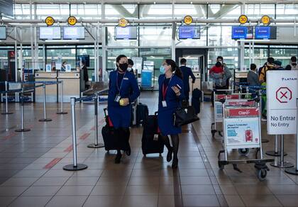 El Aeropuerto Internacional Arturo Merino Benítez en Santiago de Chile