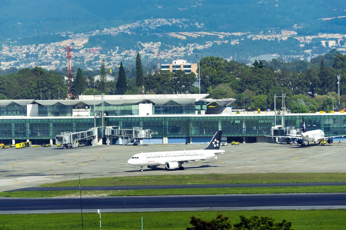 El aeropuerto La Aurora, en la ciudad de Guatemala