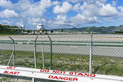 El aeropuerto Princess Juliana de St. Marteen