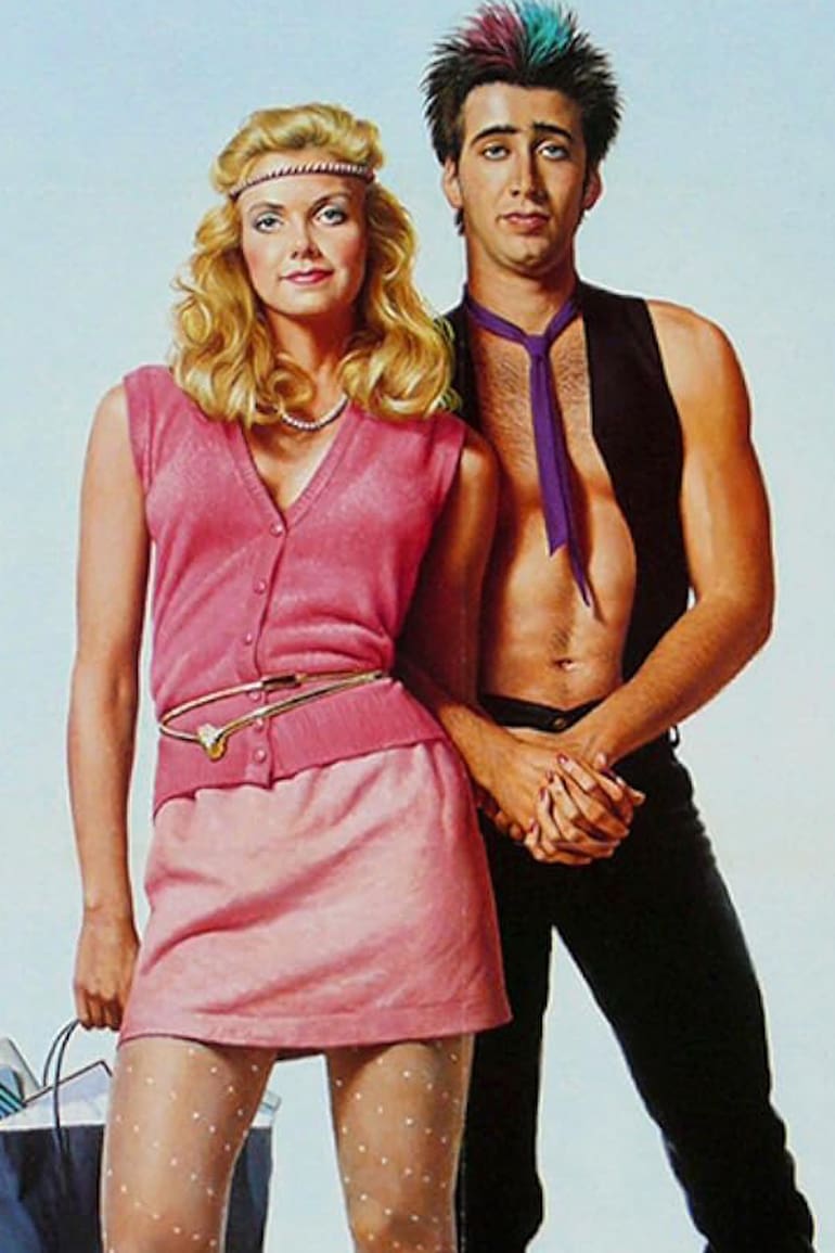 El afiche de La chica del valle (1983), film que marcó el primer protagónico de Nicolas Cage