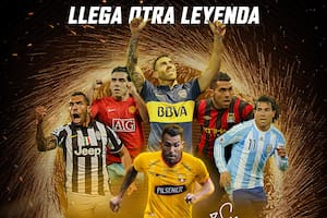 El afiche promocional de la Noche Amarilla con Carlos Tevez como invitado de honor de Barcelona de Guayaquil.