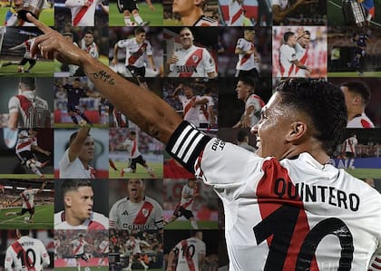 El afiche que armó River para despedir a Juanfer Quintero en las redes sociales del club; el colombiano había llegado a un punto sin retorno con el DT Coudet