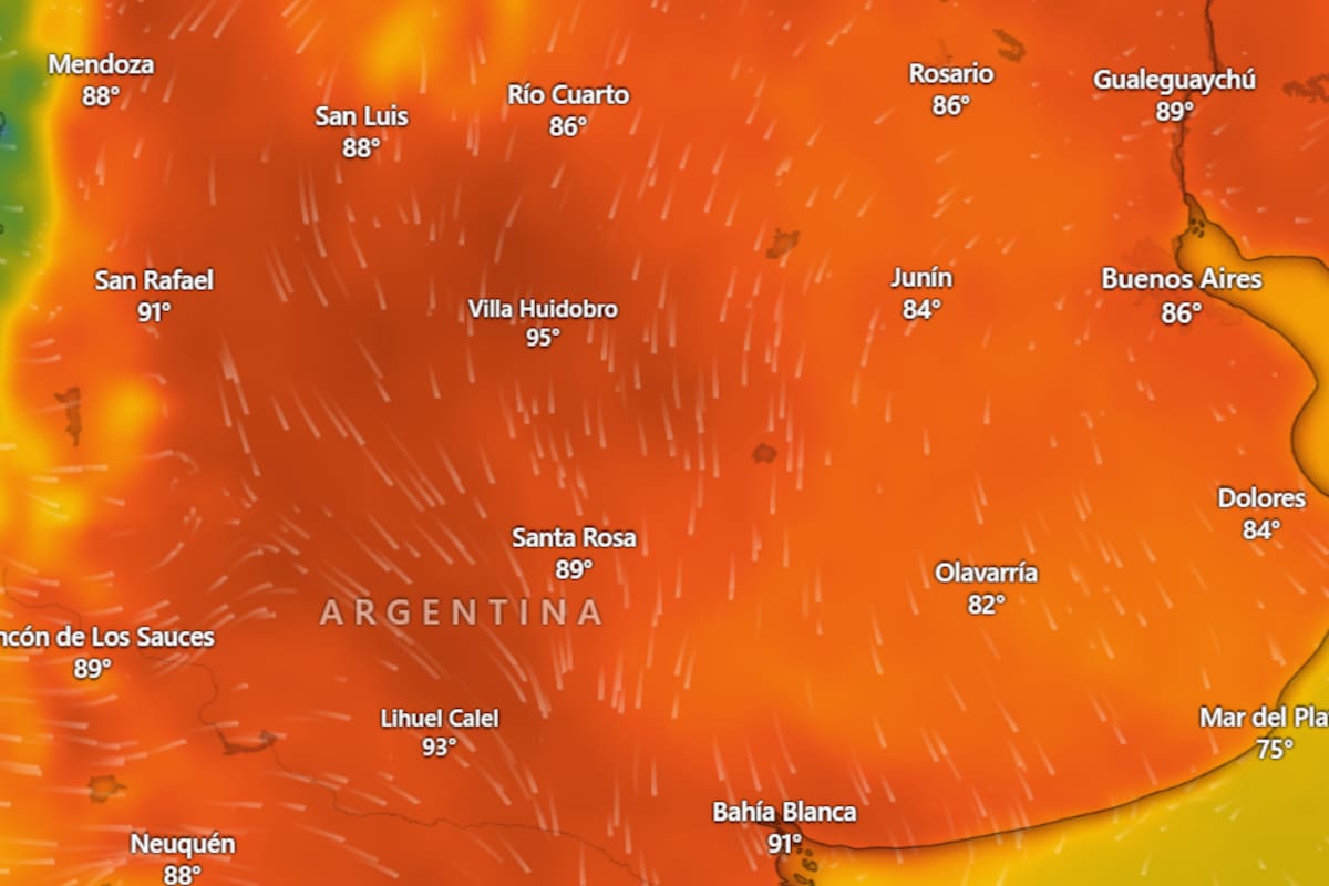 El agobio se hará presente en varias provincias argentinas