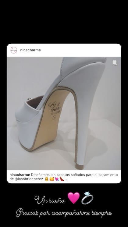 El agradecimiento de Sol Pérez por el detalle de sus zapatos