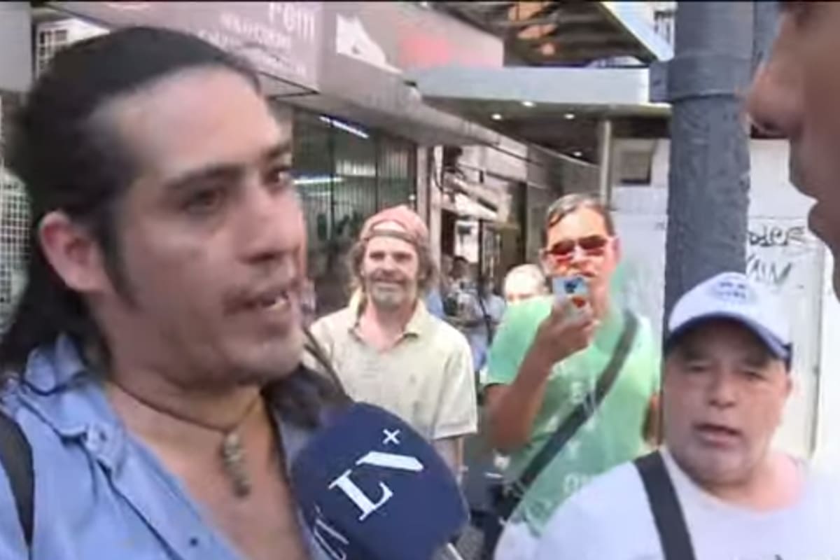 El agresor que golpeó a un cronista de LN+ en medio de la manifestación de la CGT