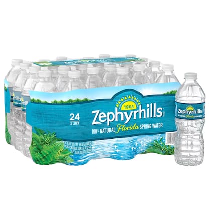 El agua de Zephyrhills se embotella y se vende en los supermercados de todo el país