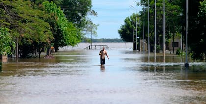 Inundaciones en el litoral, ciudad de Itatí, Corrientes.