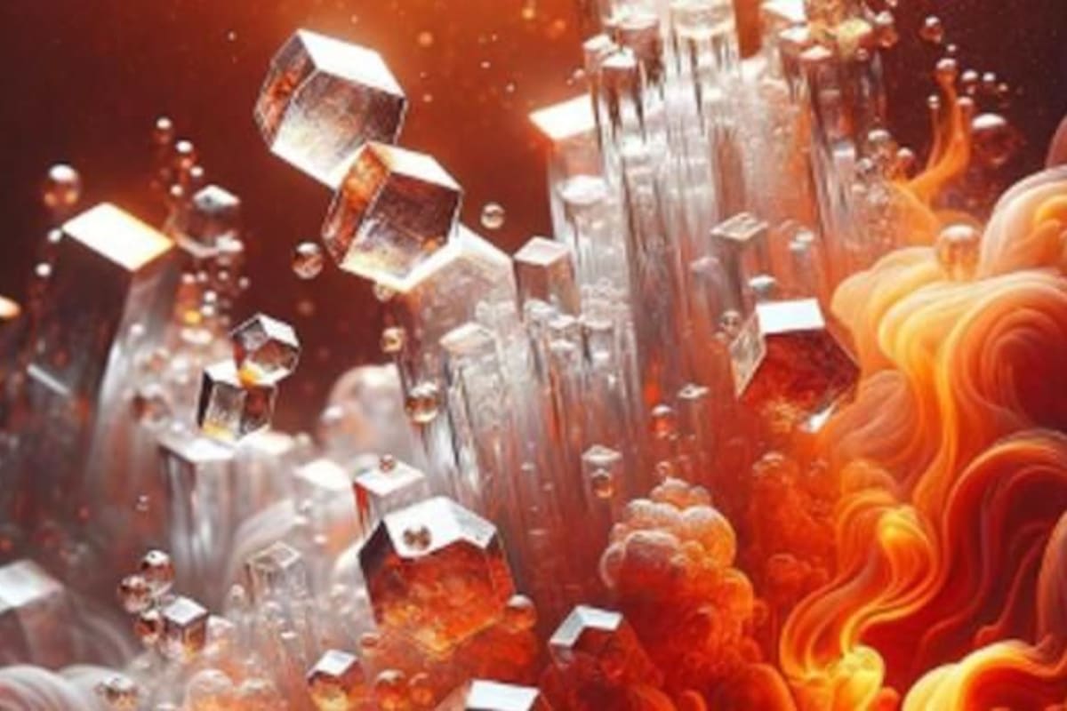 El agua que llega hasta el núcleo genera una potente reacción química