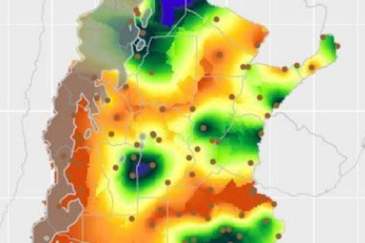El agua útil en el perfil del suelo expresado en porcentaje