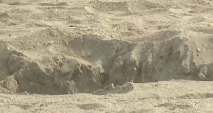 El agujero donde los niños quedaron atrapados tenía entre 1,5 y 2 metros de profundidad