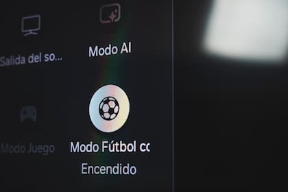 El AI Modo Fútbol Pro entrega mayor la nitidez del césped y la pelota sin exagerar la saturación de los colores