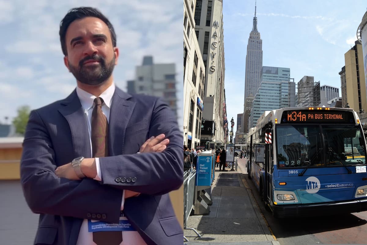 El alcalde anunció un carril exclusivo para autobuses en Queens, pensado para agilizar el trayecto al aeropuerto LaGuardia