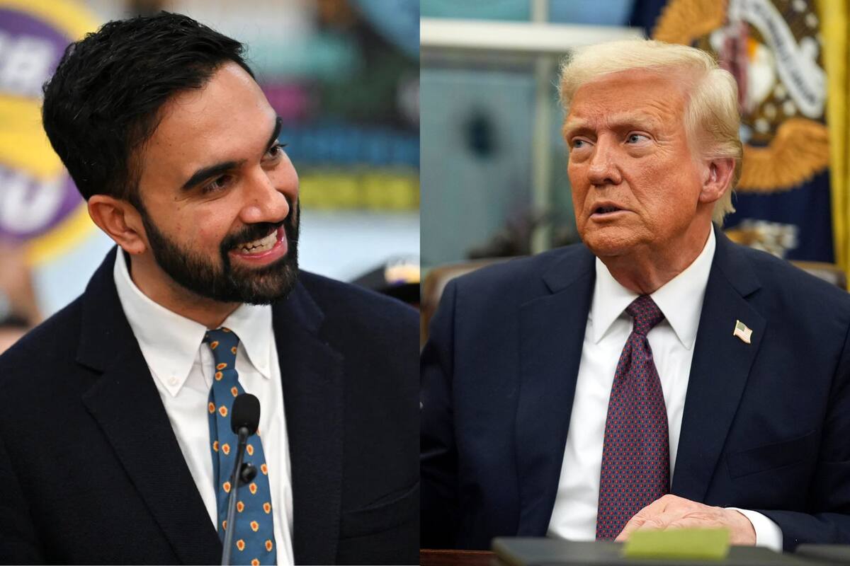 El alcalde electo de Neva York, Zohran Mamdani, y el presidente Donald Trump.
