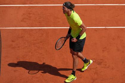El alemán Alexander Zverev cedió un solo set en su camino a los cuartos de final de Roland Garros