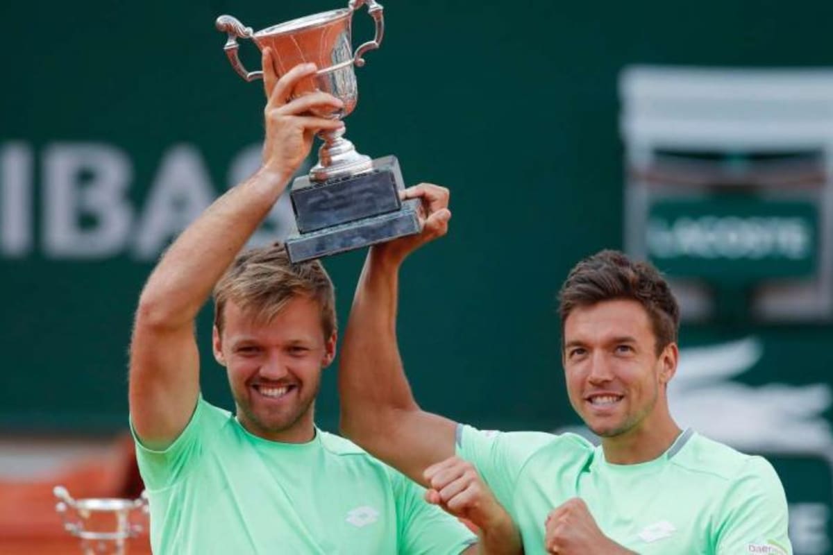 El alemán Kevin Krawietz, junto con su compatriota Andreas Mies: son los campeones doblistas vigentes de Roland Garros