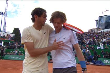 El aliento de Taylor Fritz a Andrey Rublev después de la victoria del ruso, que lo depositó en la final del Masters 1000 de Montecarlo.